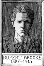 wood-engraving of Portrait of Rupert Brooke 2 (Giclée only)